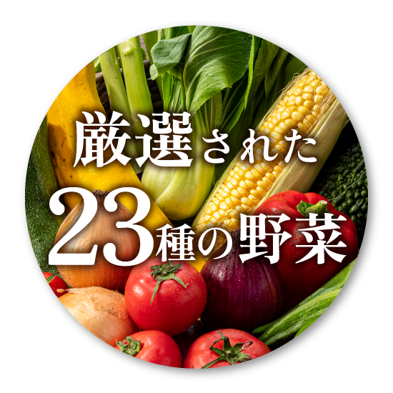 厳選された23種の野菜