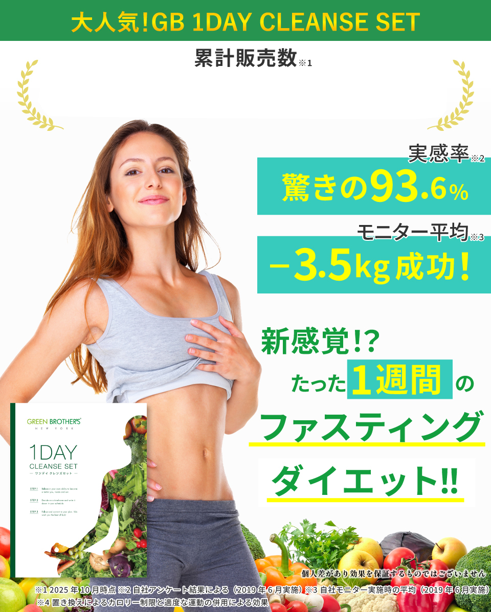 1DAY CLEANSE SET（ワンデイクレンズセット）